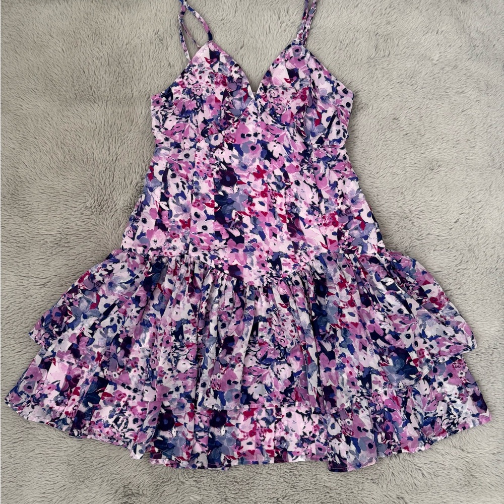 Japna Pink and Purple Pleated Sundress